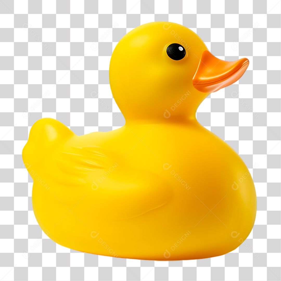 Pato de Borracha 3D PNG Transparente