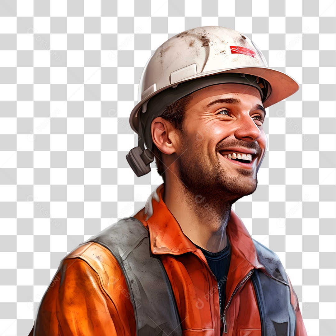 Homem com Uniforme da Empresa PNG Transparente