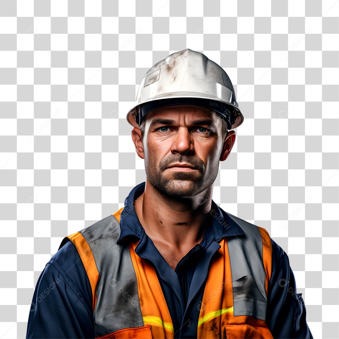 Homem com Uniforme da Empresa PNG Transparente