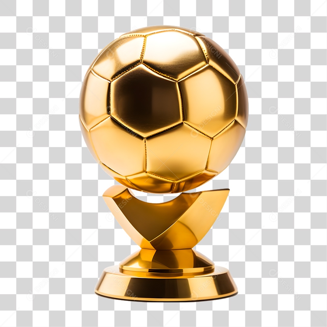 Premio Bola de Ouro PNG Transparente