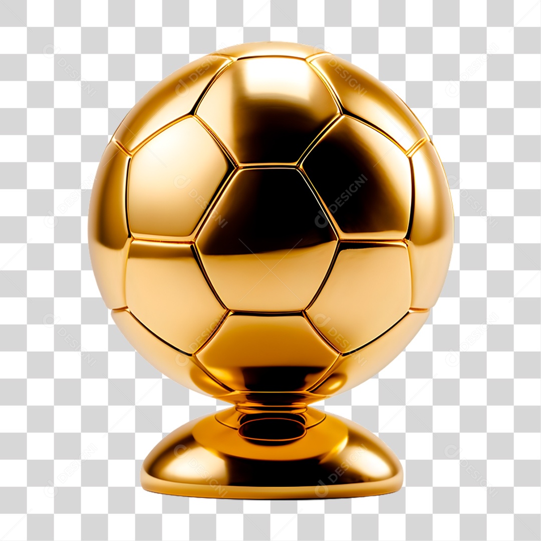 Premio Bola de Ouro PNG Transparente