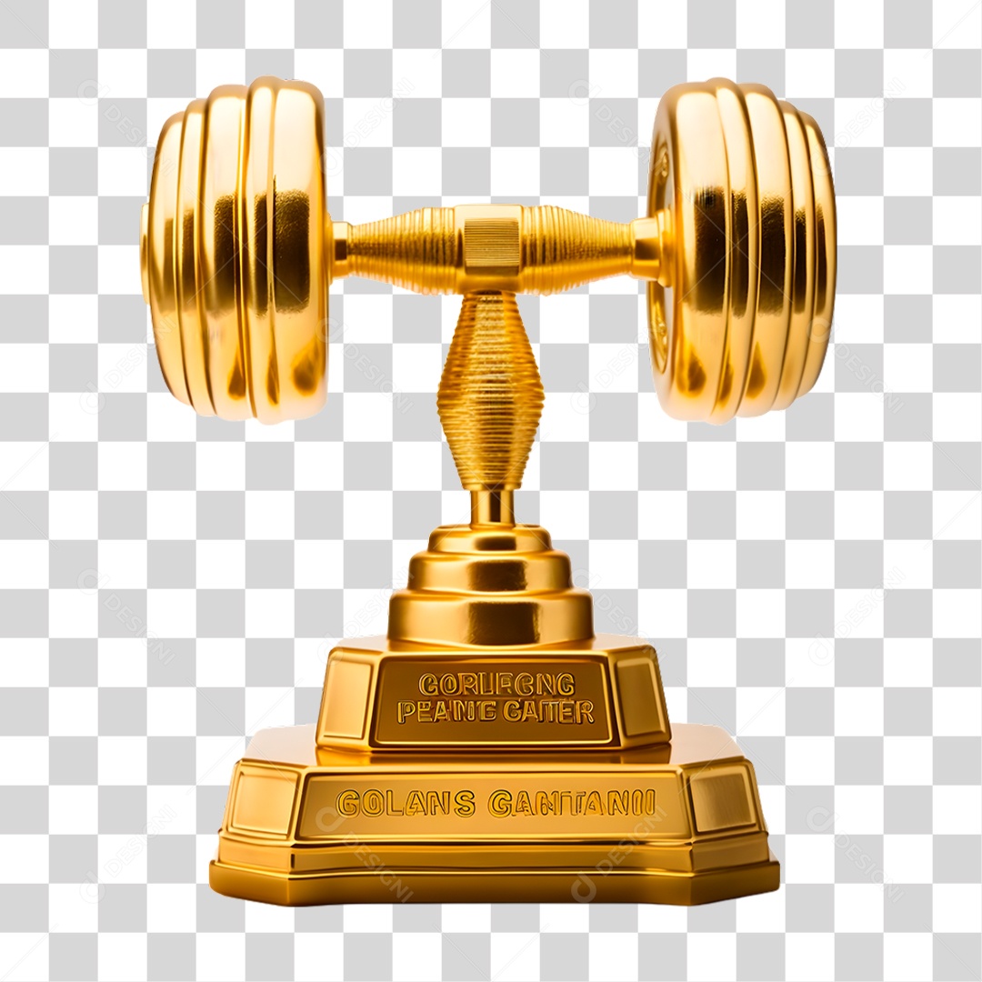 Premio de Academia de Ouro PNG Transparente