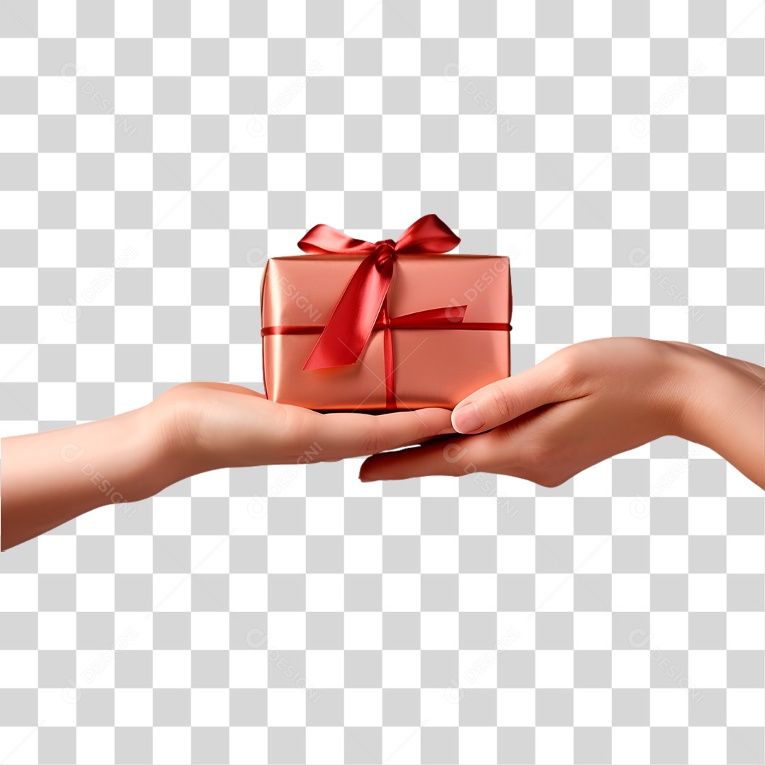 Mão Dando Presente PNG Transparente