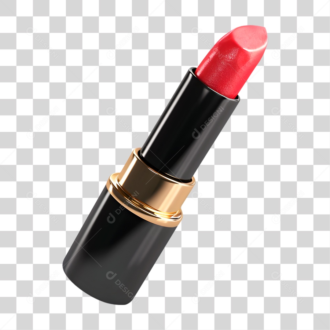 Batom Vermelho PNG Transparente