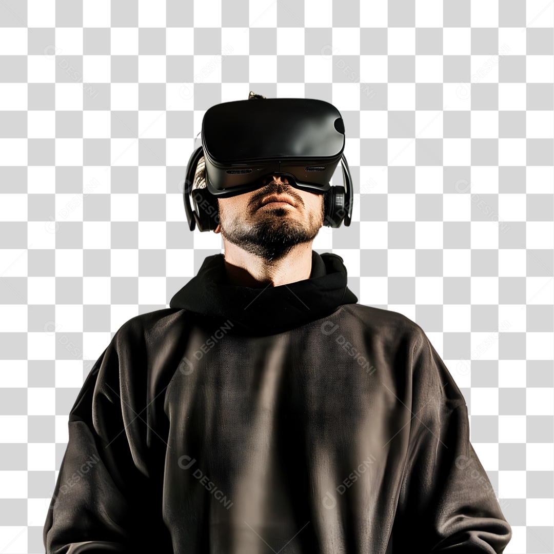 Homem Usando Óculos Vr PNG Transparente