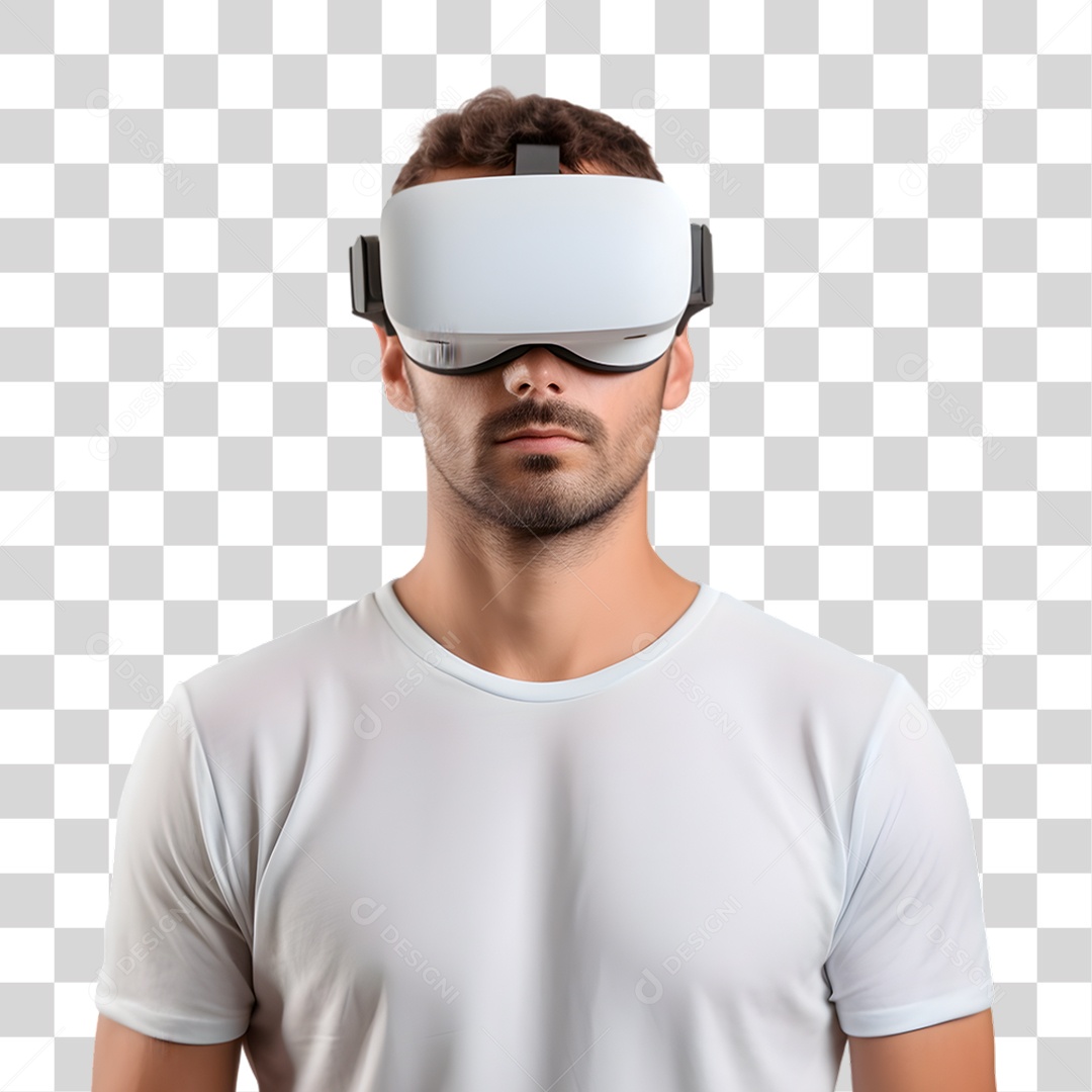 Homem Usando Óculos Vr PNG Transparente