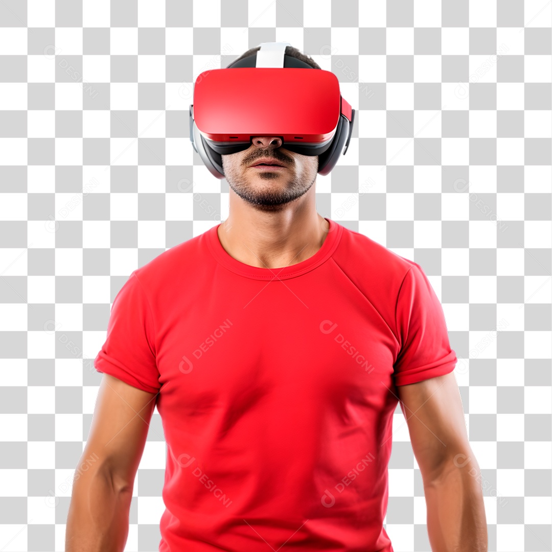 Homem Usando Óculos Vr PNG Transparente