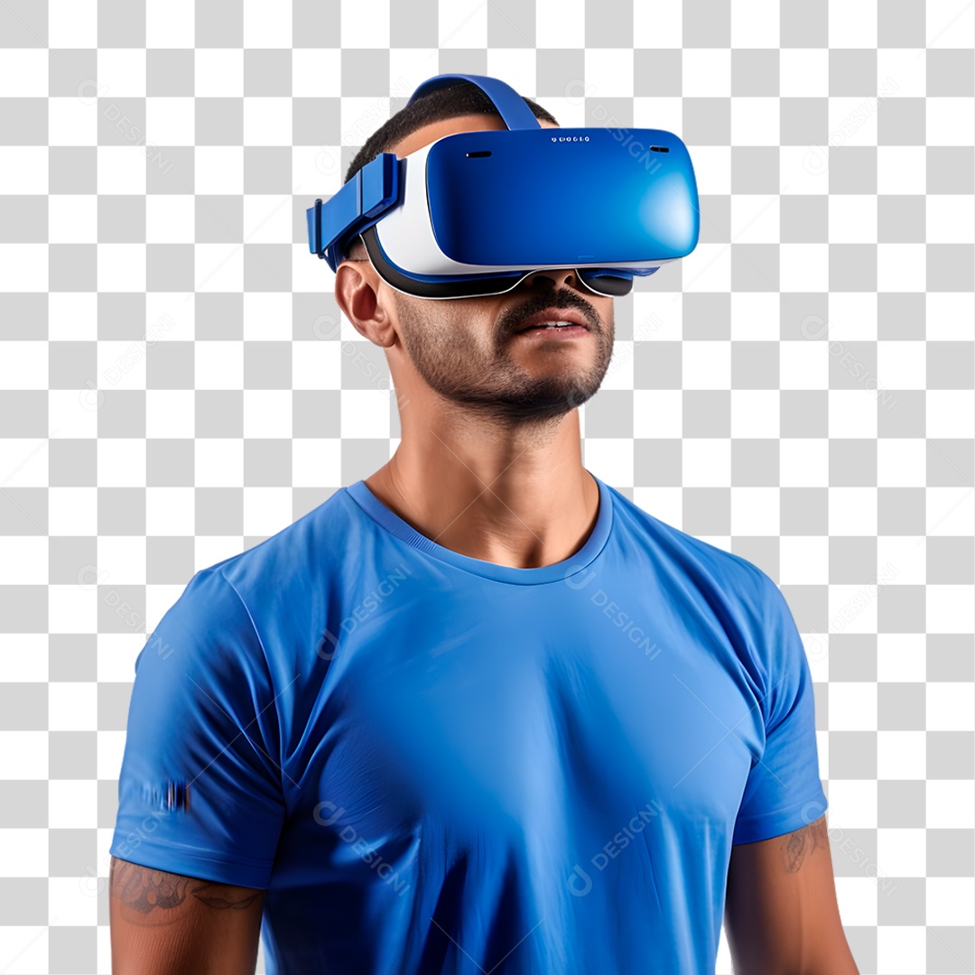 Homem Usando Óculos Vr PNG Transparente