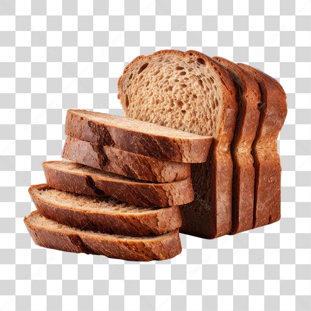 Fatias de Pão Caseiro PNG Transparente