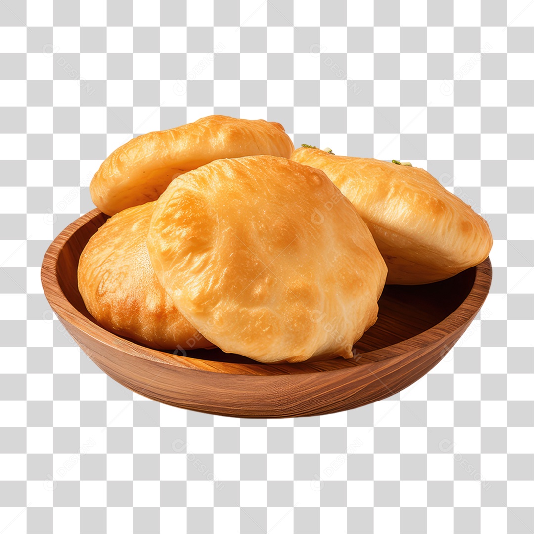 Pão Puri PNG Transparente