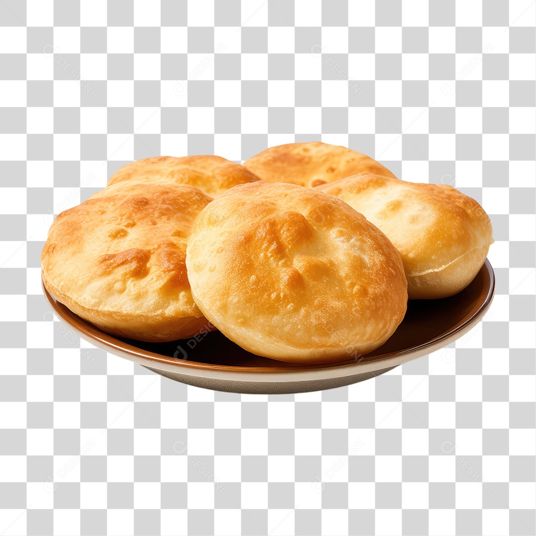 Pão Puri PNG Transparente