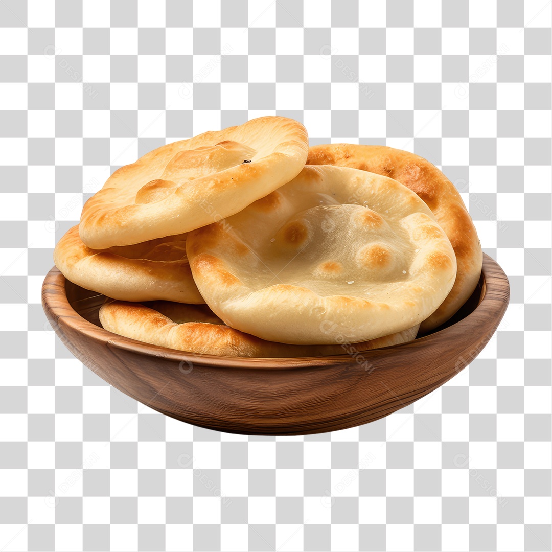 Pão Puri PNG Transparente