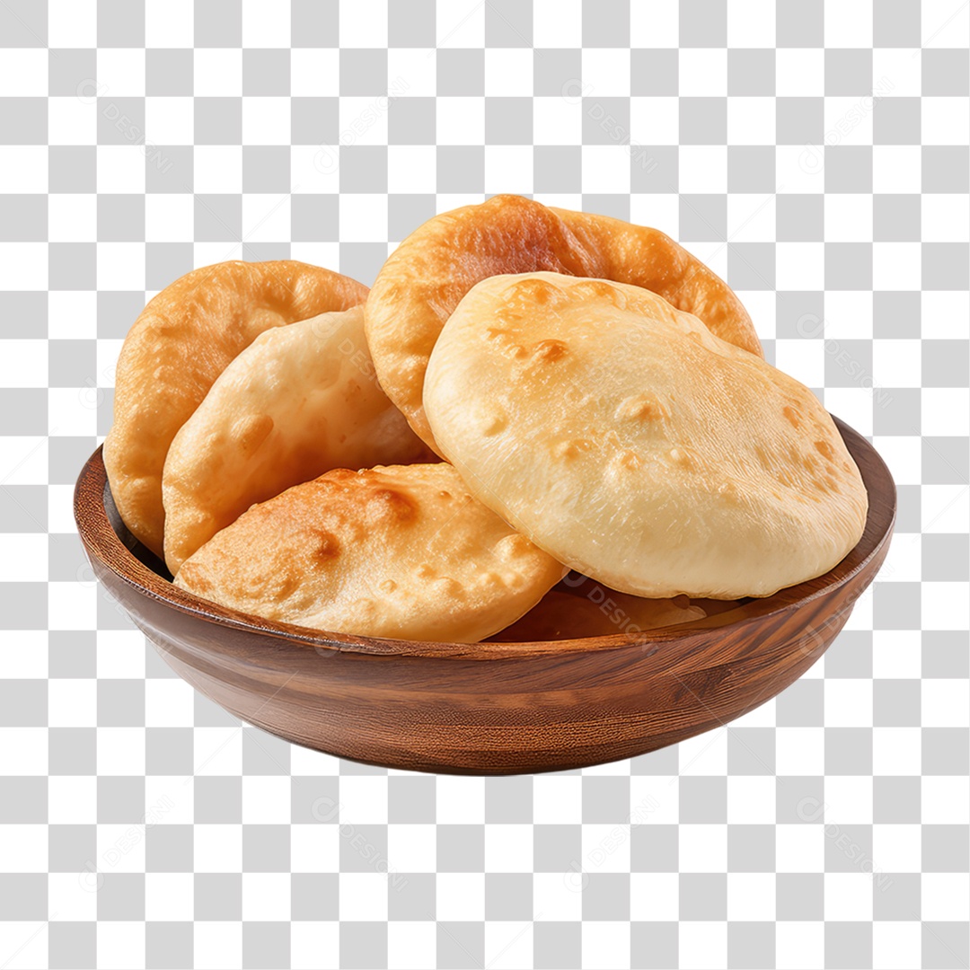 Pão Puri PNG Transparente