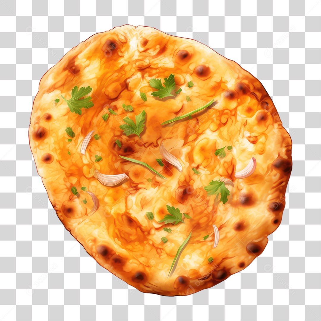 Pão Pita Árabe PNG Transparente