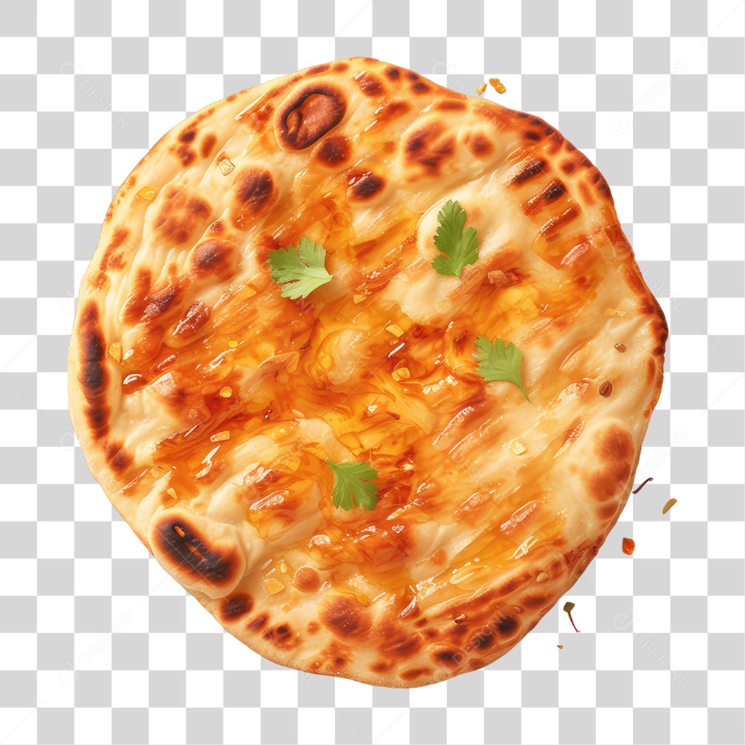 Pão Pita Árabe PNG Transparente