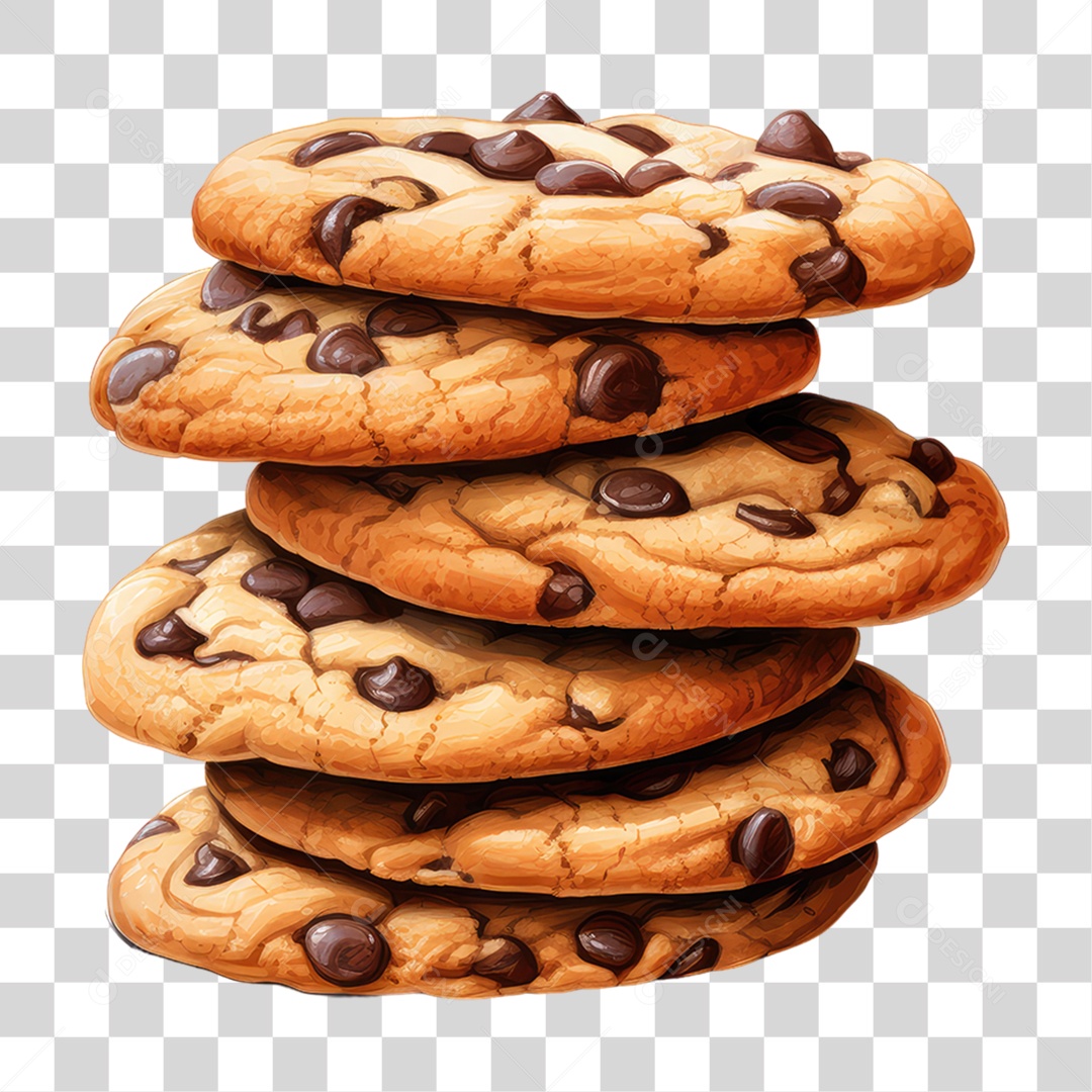 Biscoitos de Chocolate PNG Transparente