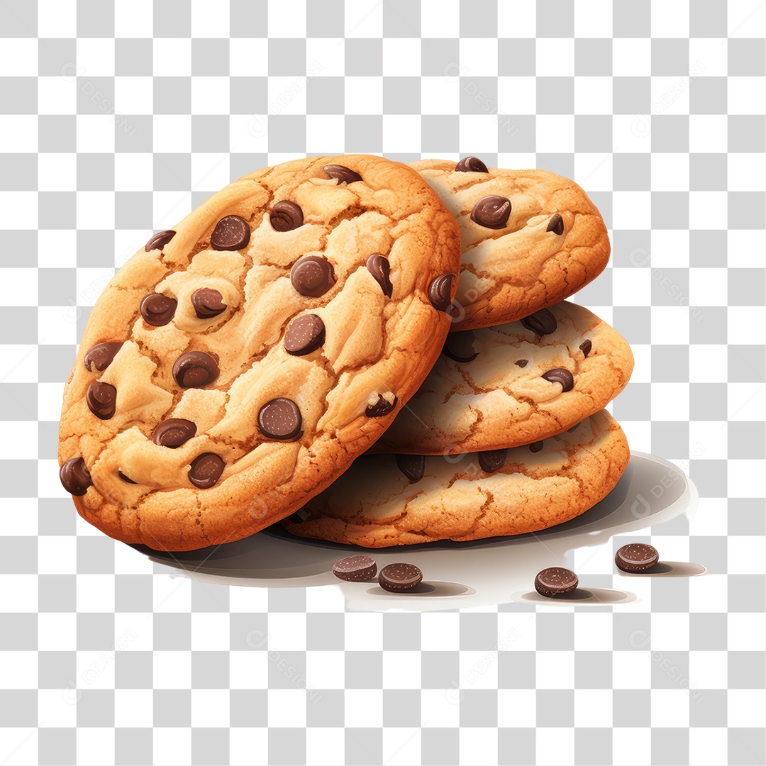 Biscoitos de Chocolate PNG Transparente
