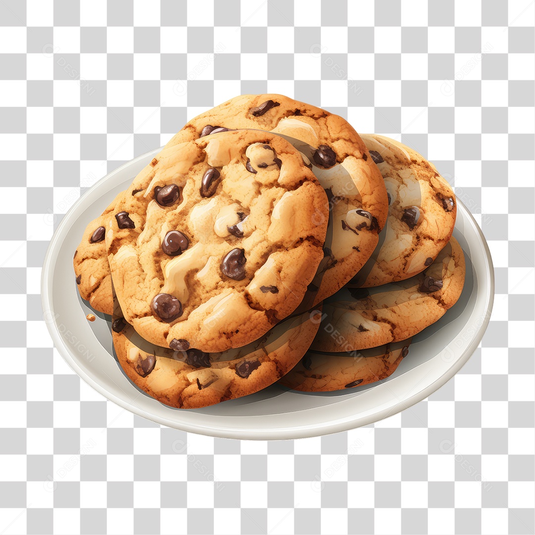Biscoitos de Chocolate PNG Transparente