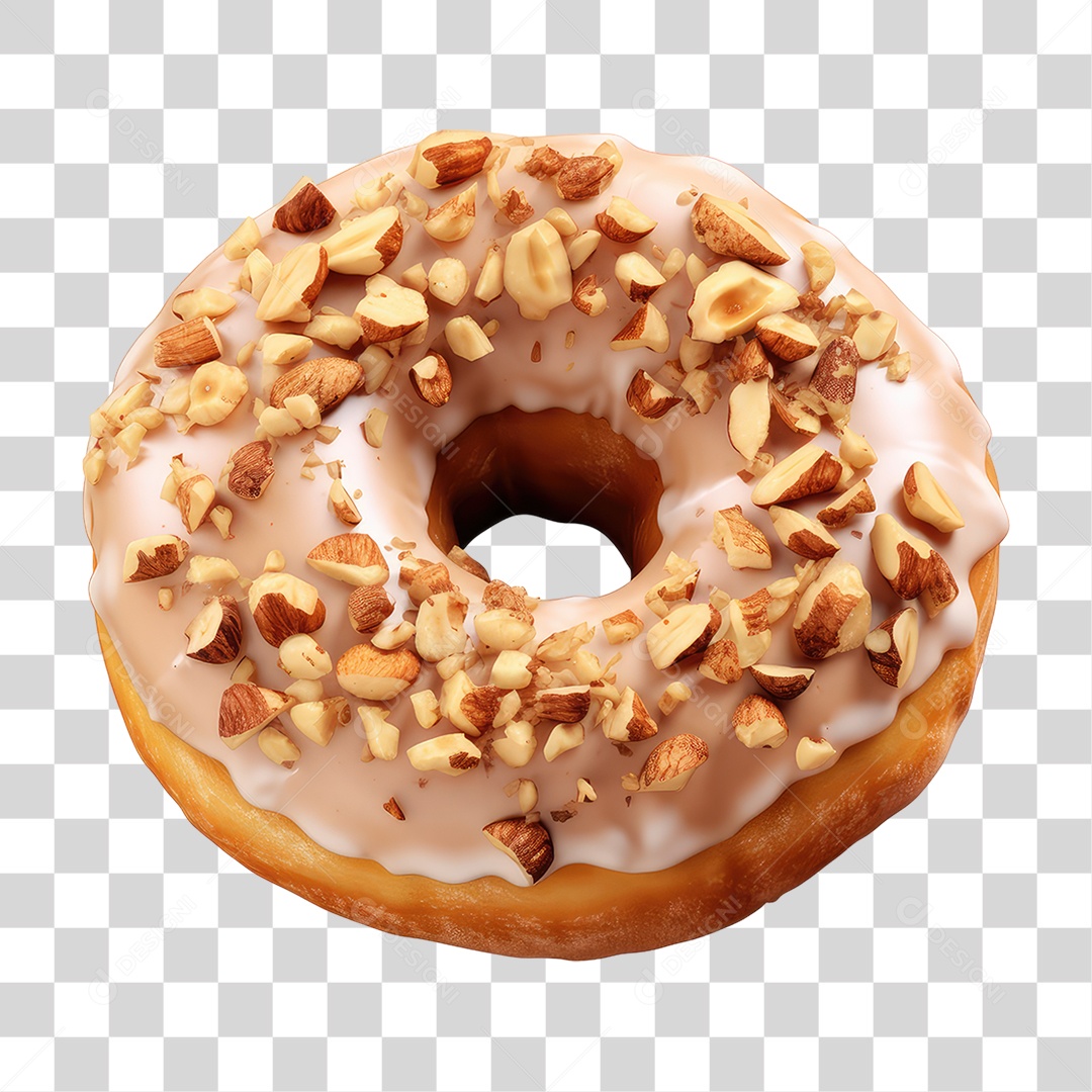 Rosca Donut com Chocolate PNG Transparente