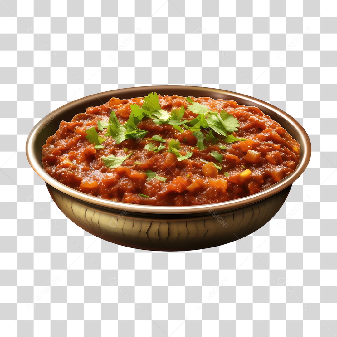 Tigela com Chambari PNG Transparente