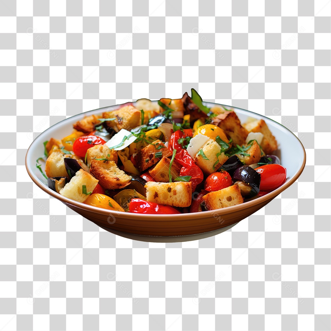 Prato de Legumes e Verduras PNG Transparente