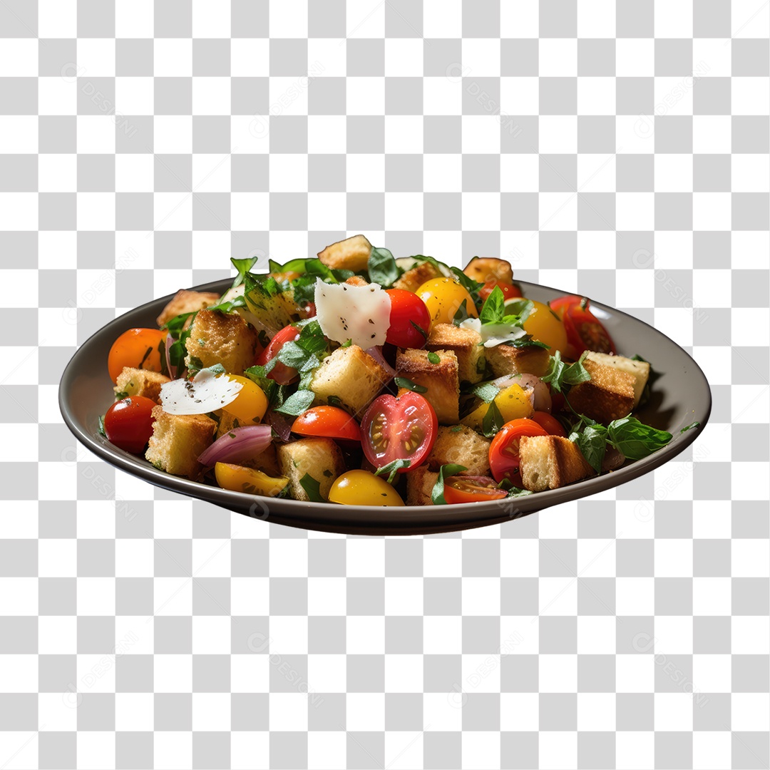 Prato de Legumes e Verduras PNG Transparente