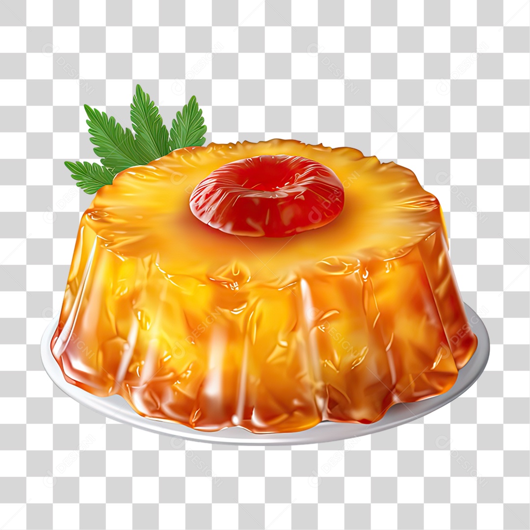 Doce de Abacaxi PNG Transparente