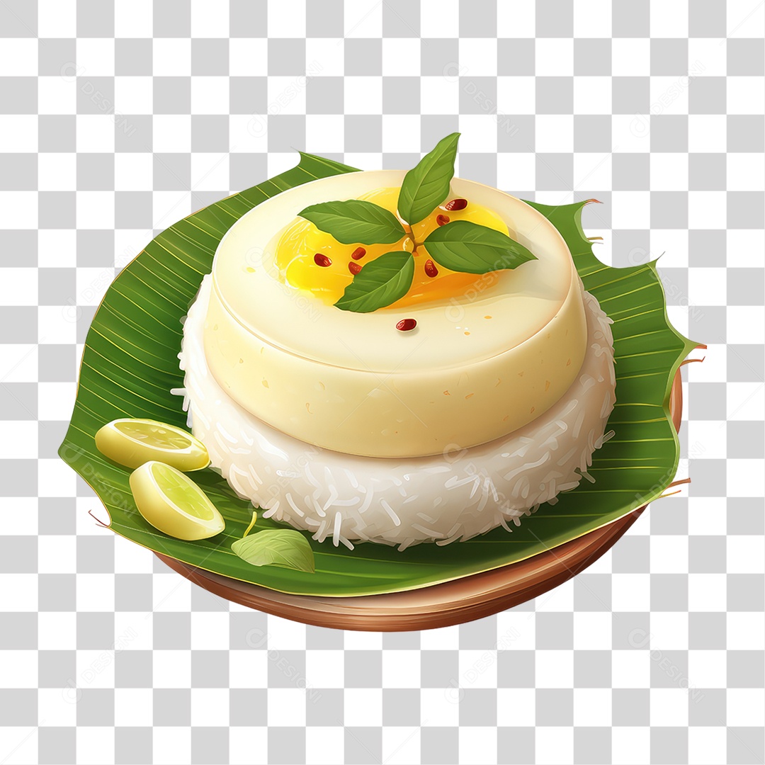 Idli Bolo de Arroz  PNG Transparente