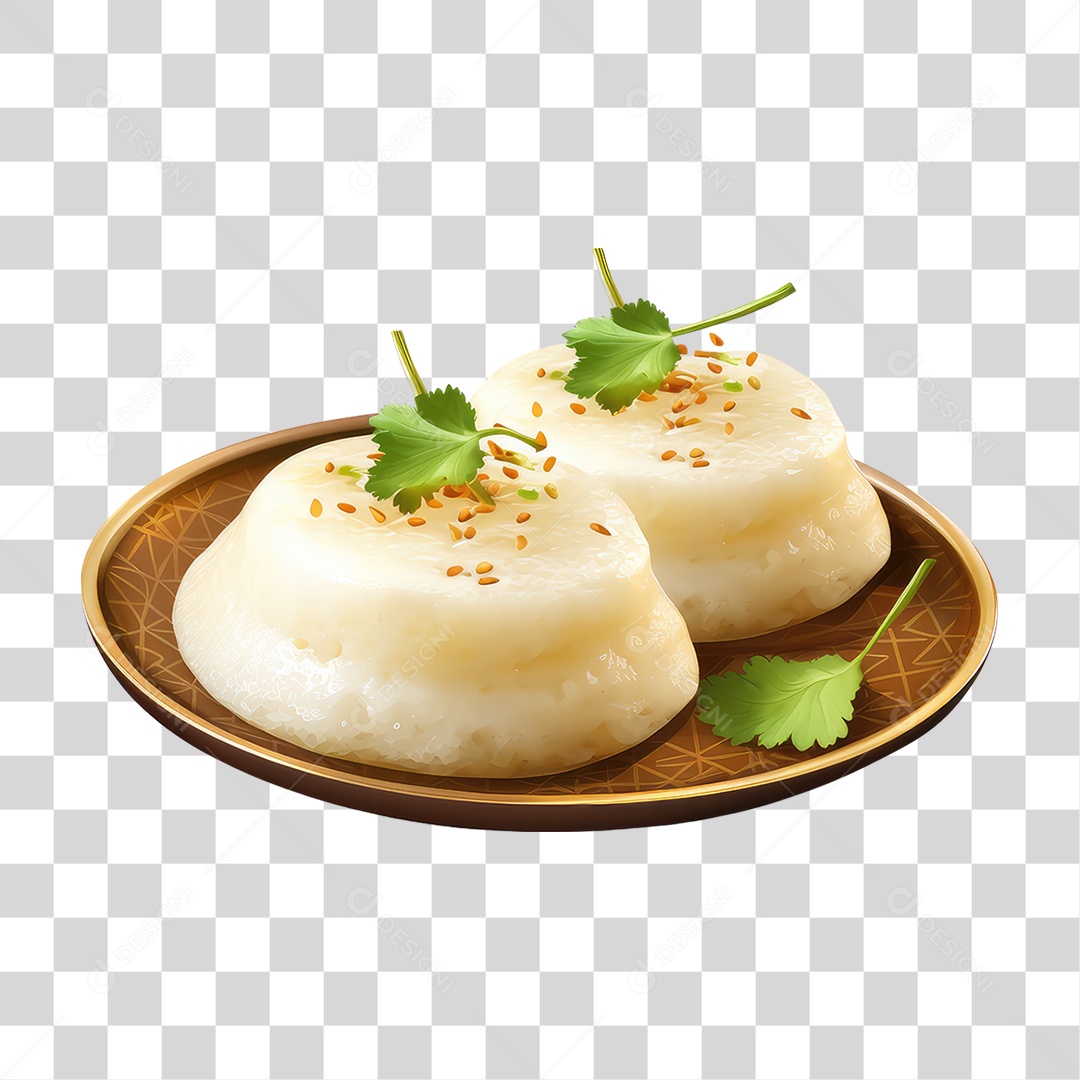 Idli Bolo de Arroz  PNG Transparente