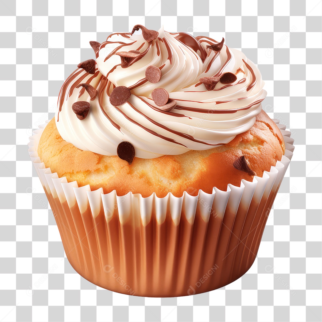 Cupcake Sabores PNG Transparente