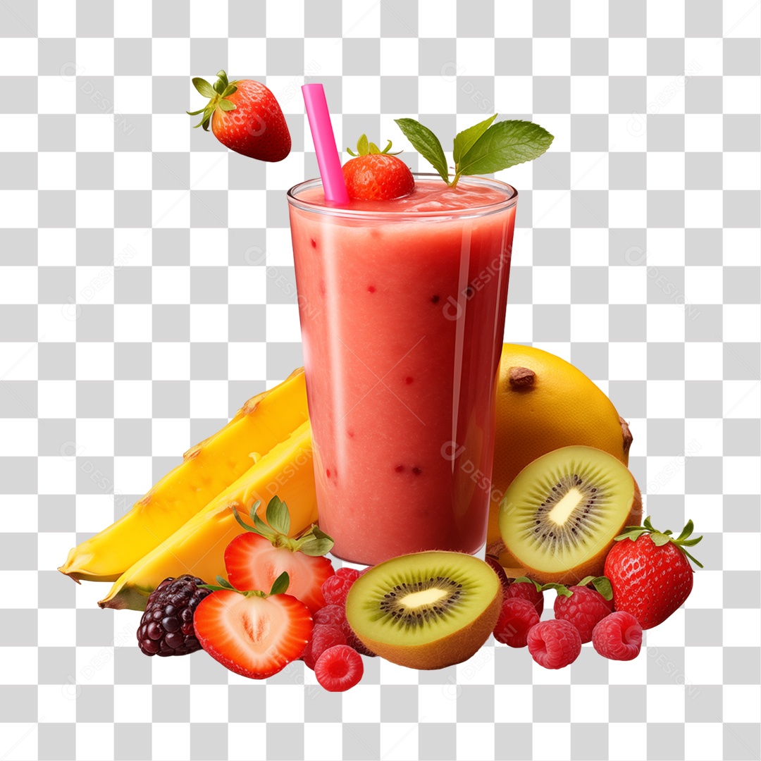 Vitamina de Frutas PNG Transparente