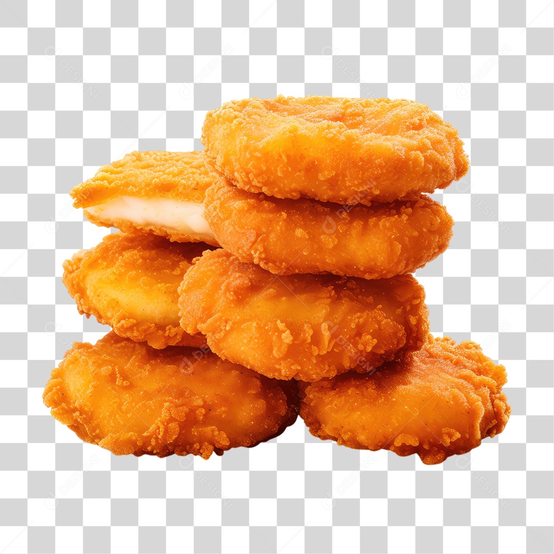 Nuggets de Frango PNG Transparente