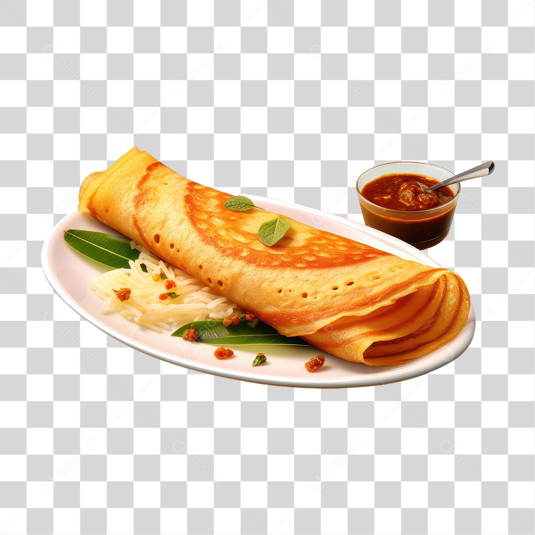 Masala Dosa PNG Transparente