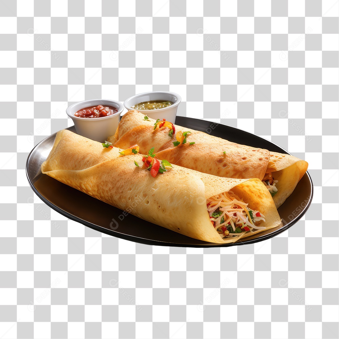 Masala Dosa PNG Transparente