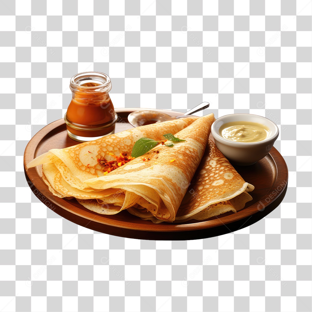 Masala Dosa PNG Transparente