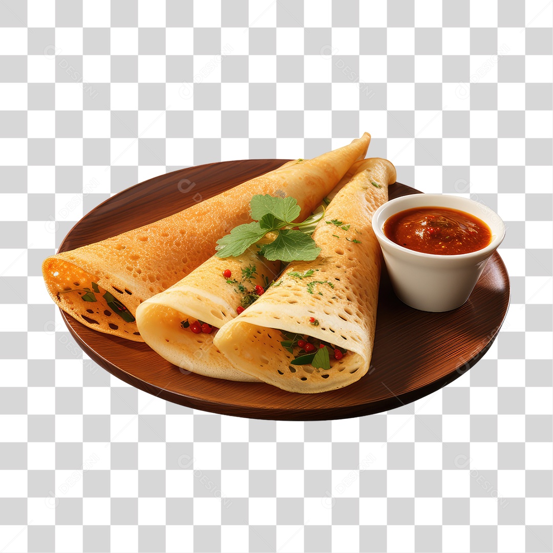 Masala Dosa PNG Transparente