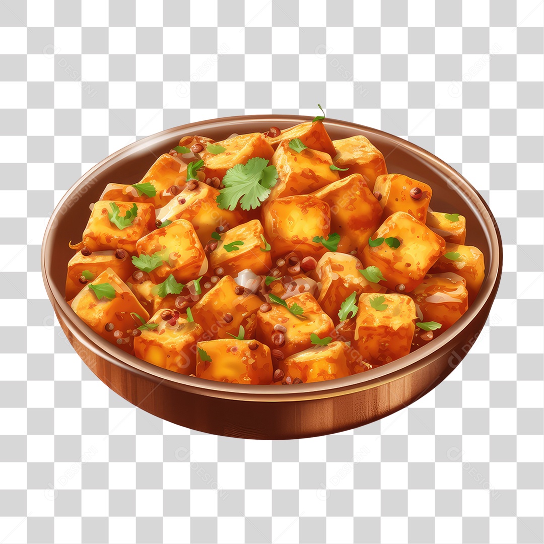 Prato Mapo Tofu PNG Transparente