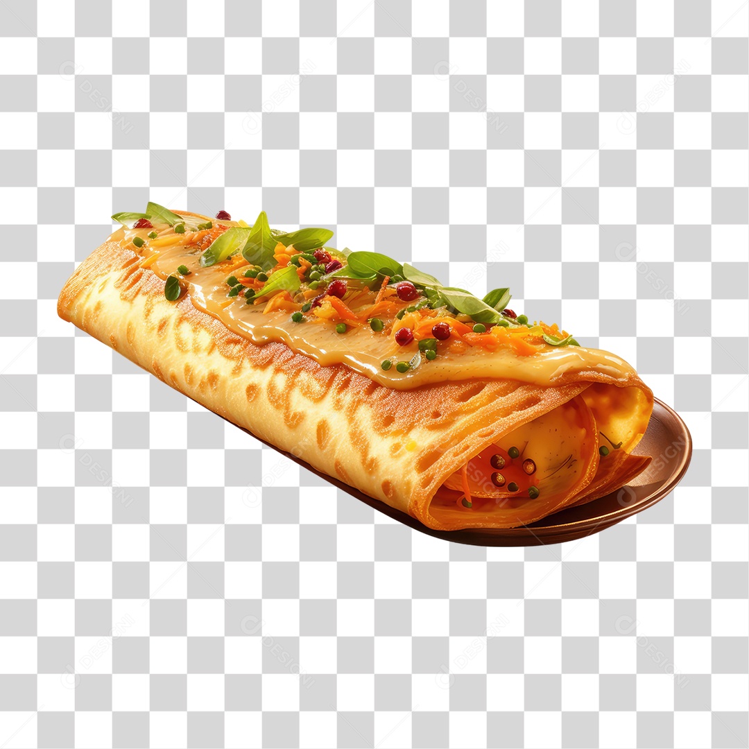Masala Dosa PNG Transparente