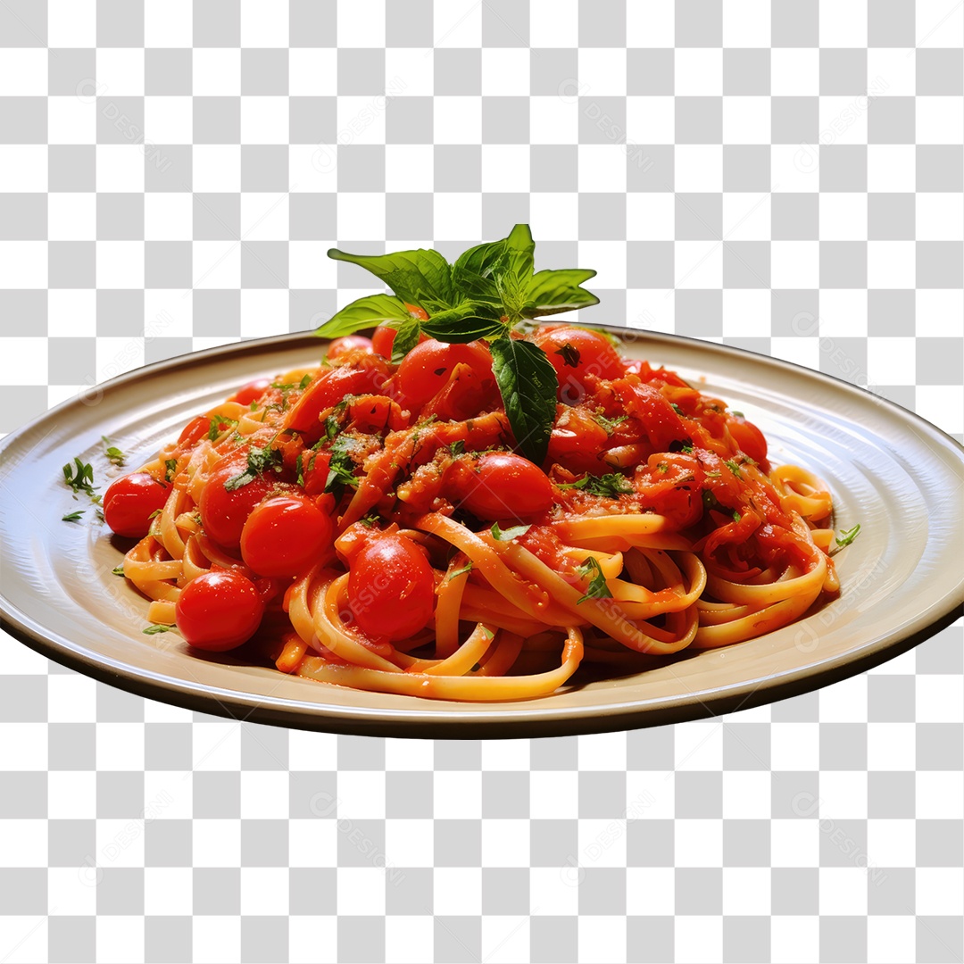 Prato de Macarronada PNG Transparente