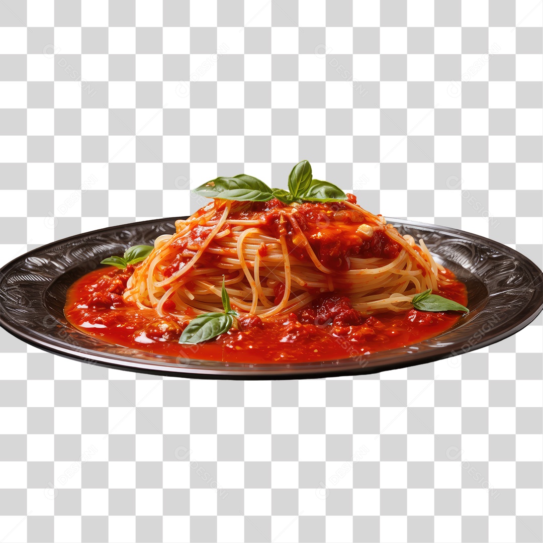 Prato de Macarronada PNG Transparente