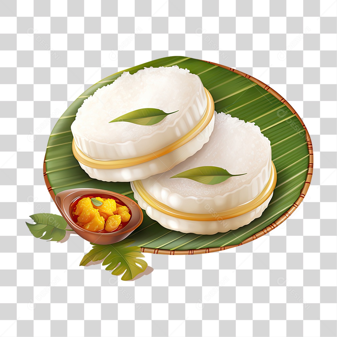 Bolo de Arroz PNG Transparente