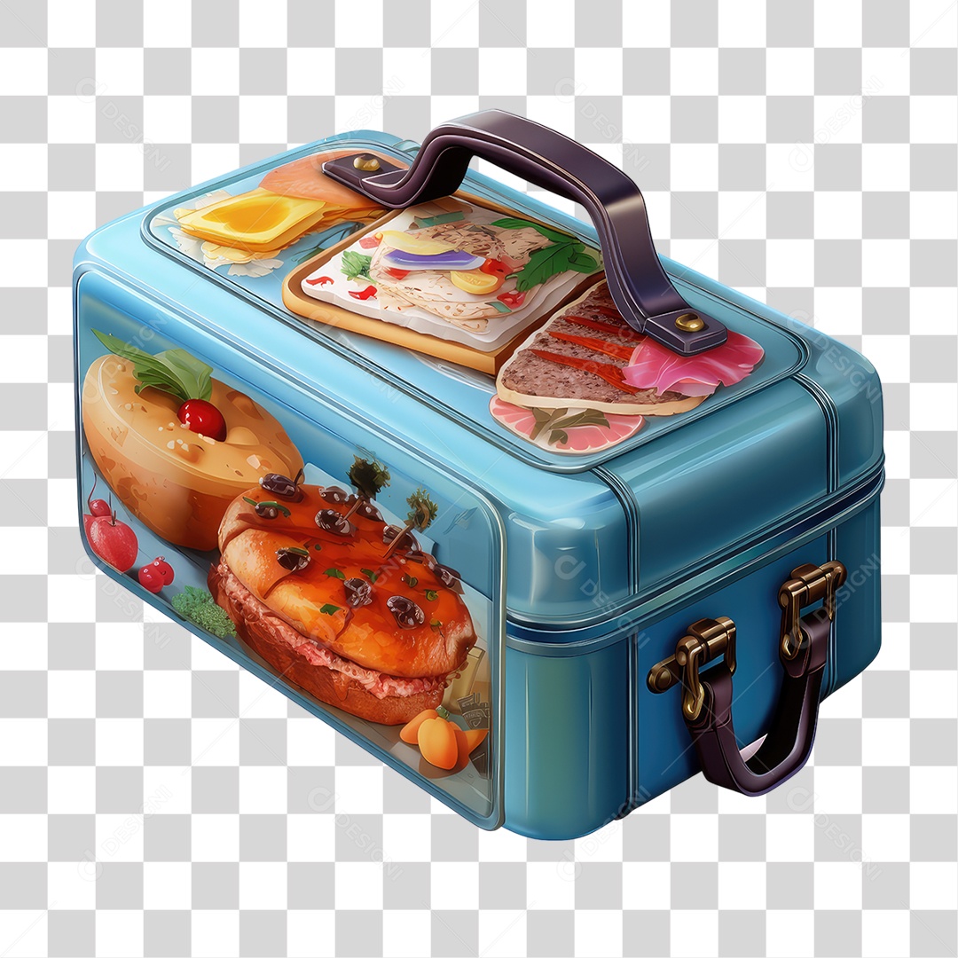 Lancheira com Frutas Lanches Salgados PNG Transparente