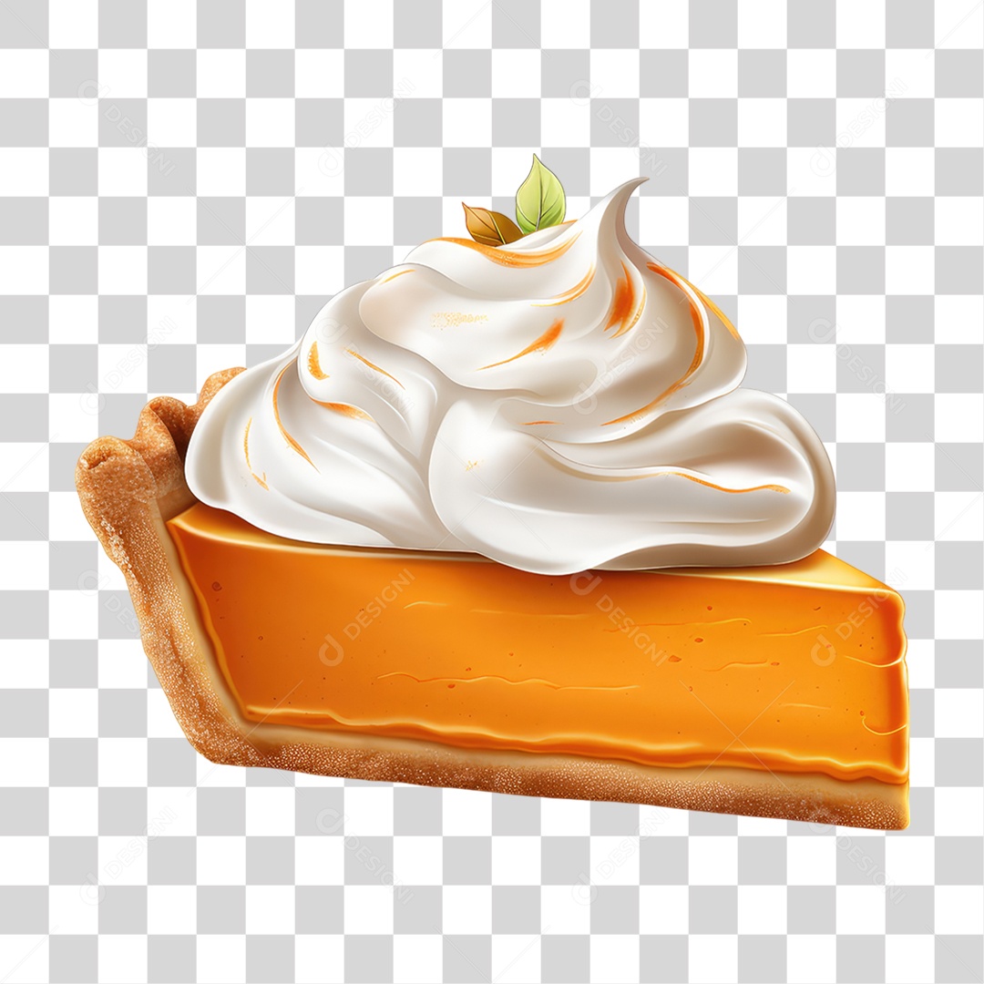 Fatia de Bolo com Cobertura PNG Transparente