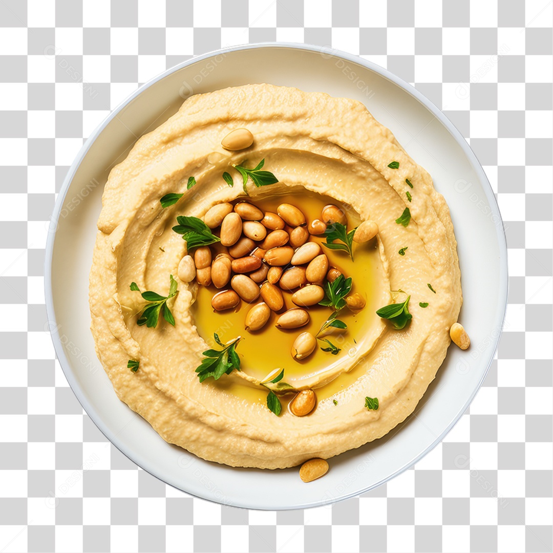 Vasilhas com Sobremesas Homus PNG Transparente