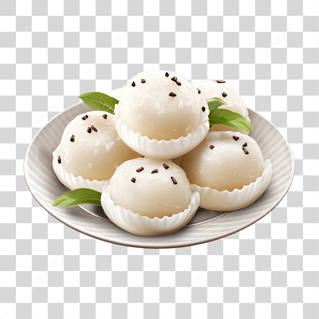 Vasilhas com Sobremesas Doces PNG Transparente