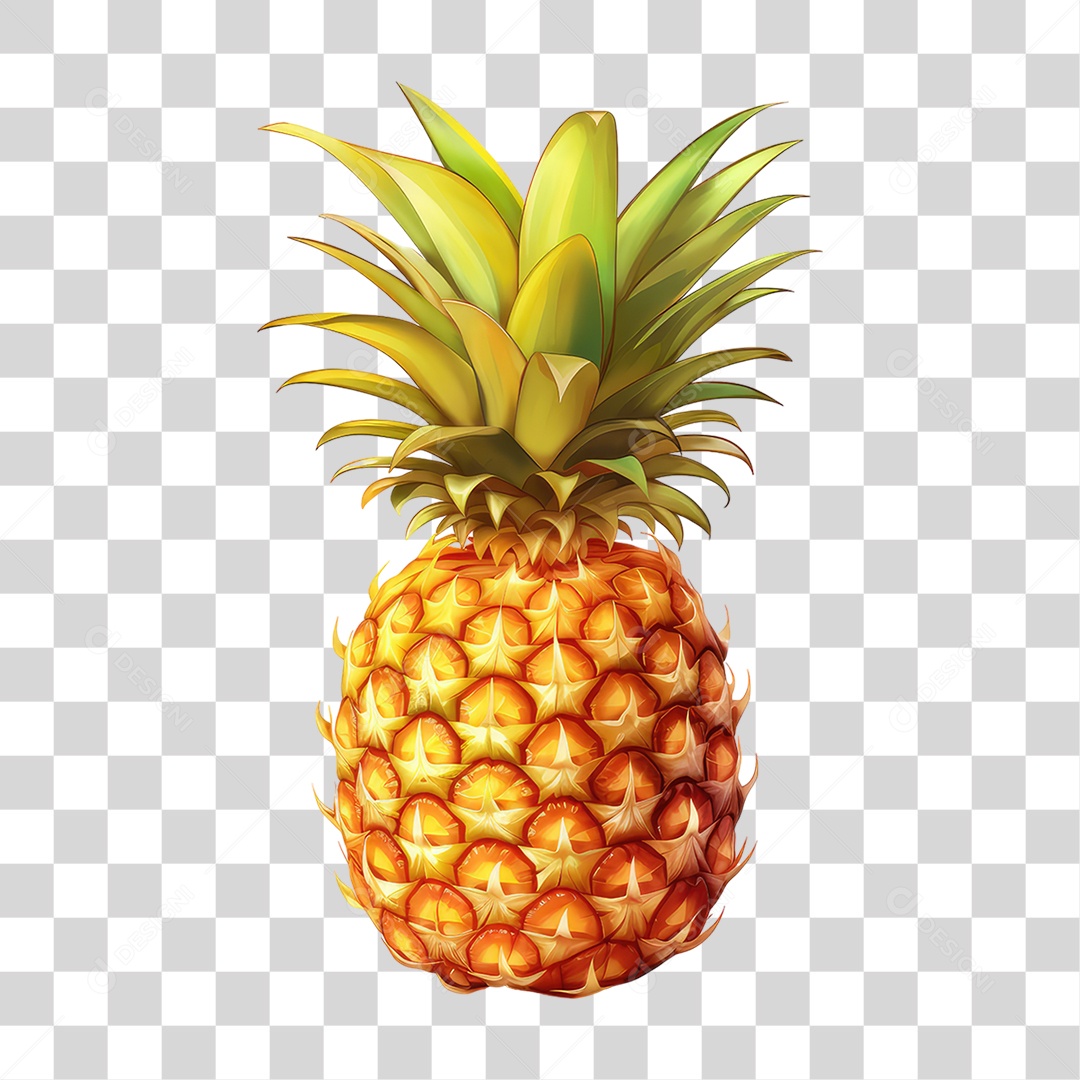 Fruta Abacaxi PNG Transparente