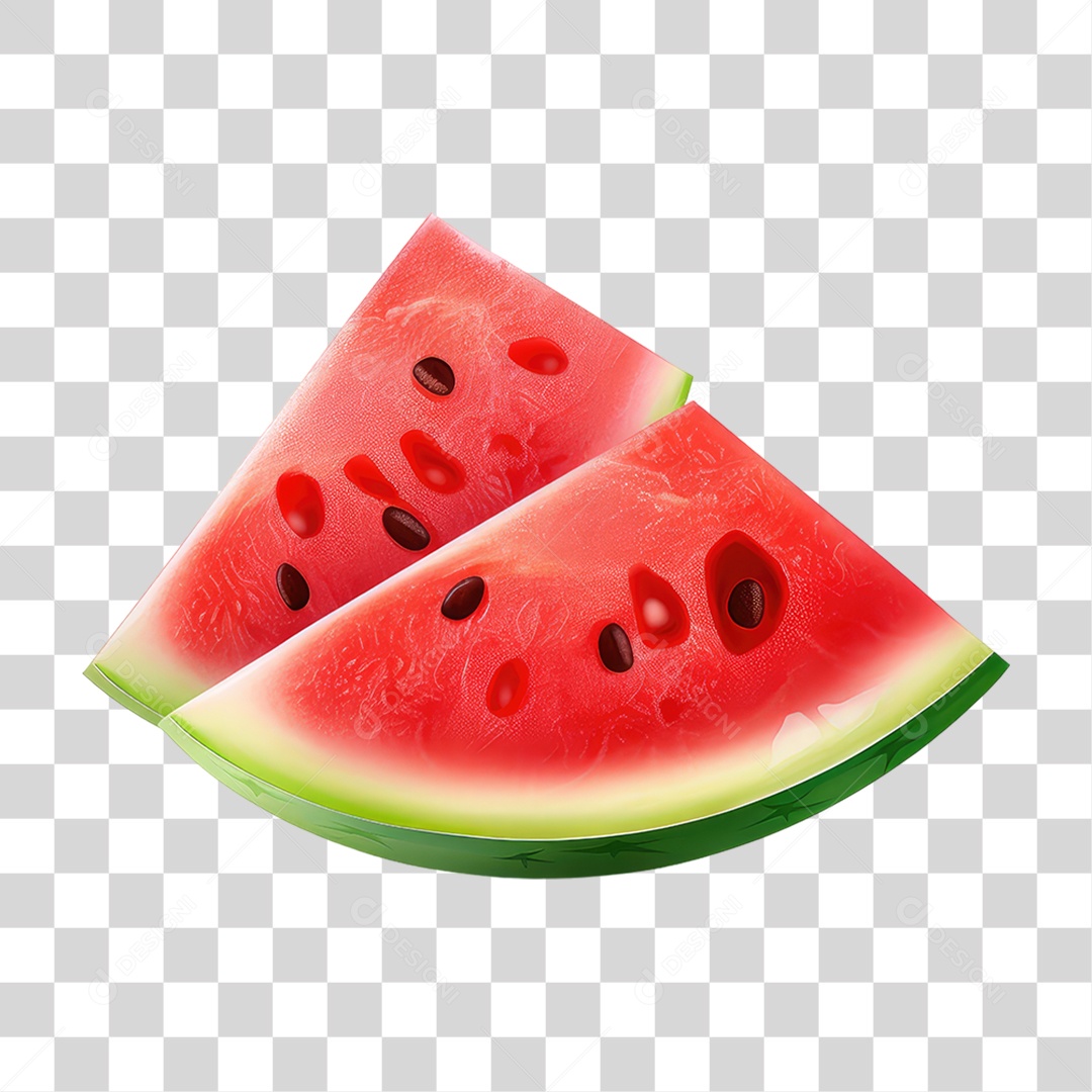 Fatia de Melancia PNG Transparente