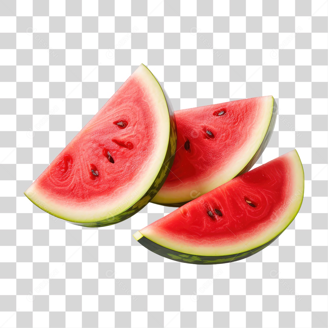 Fatias de Melancia PNG Transparente