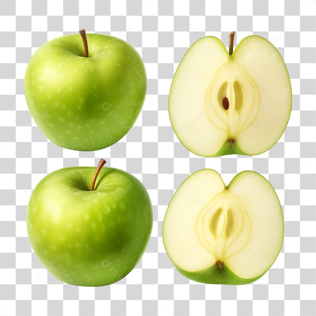 Maçãs Frutas PNG Transparente
