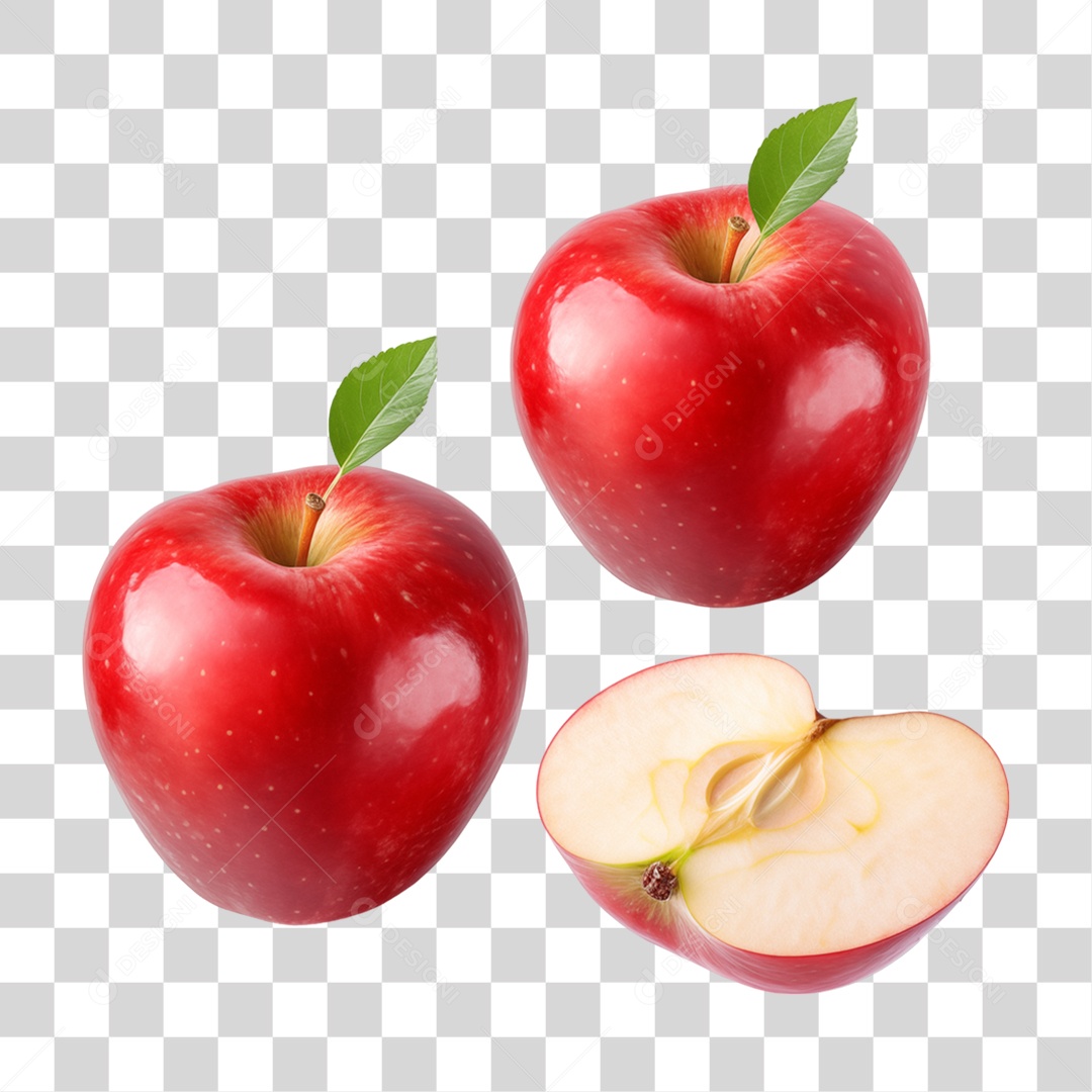 Maçãs Frutas PNG Transparente
